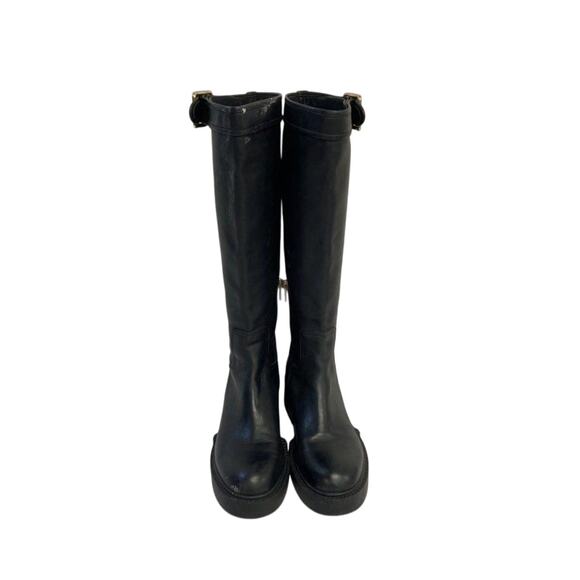 Coach Black CD53 Buckled Strap Lilli Boots Size 9 - Picture 6 of 6